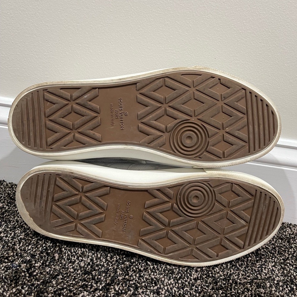 Louis Vuitton Monogram Trocadero “White/Grey” Low Sneakers - Picture 8 of 9